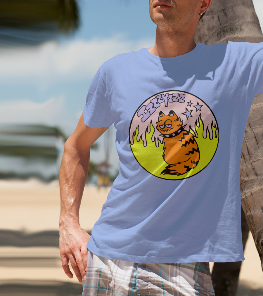 Izzzyzzz Crowdmade Merch Garfield Flame Stars T-Shirt