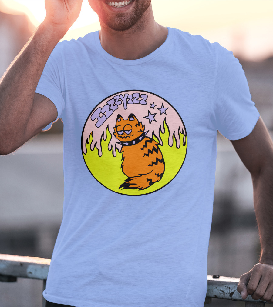 Izzzyzzz Crowdmade Merch Garfield Flame Stars T-Shirt
