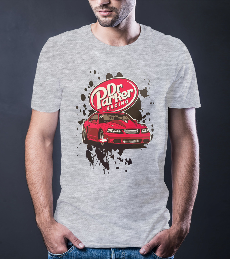 Dr Parker Racing Cleetus McFarland Merch Red Car T-Shirt