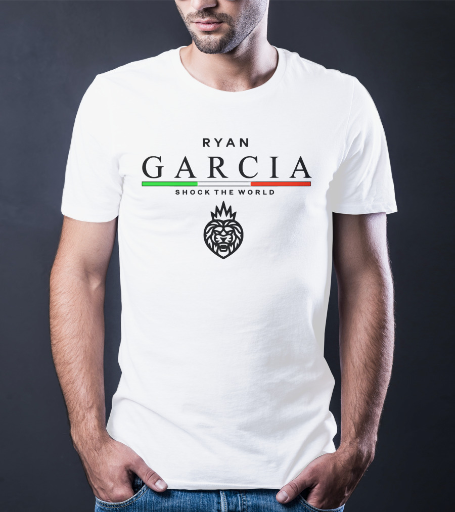 RYAN GARCIA Shock The World Heritage Collection Lion T-Shirt