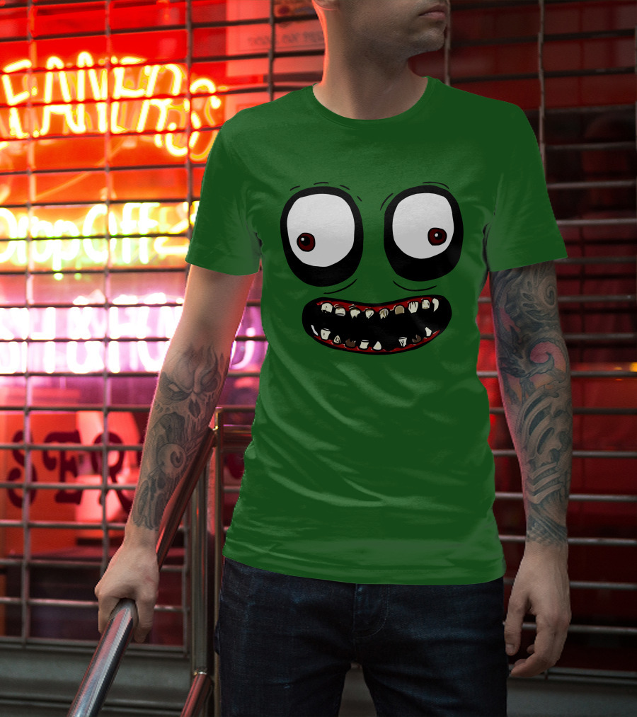 Salad Fingers Creepy Cartoon Eyes And Teeth Merch T-Shirt