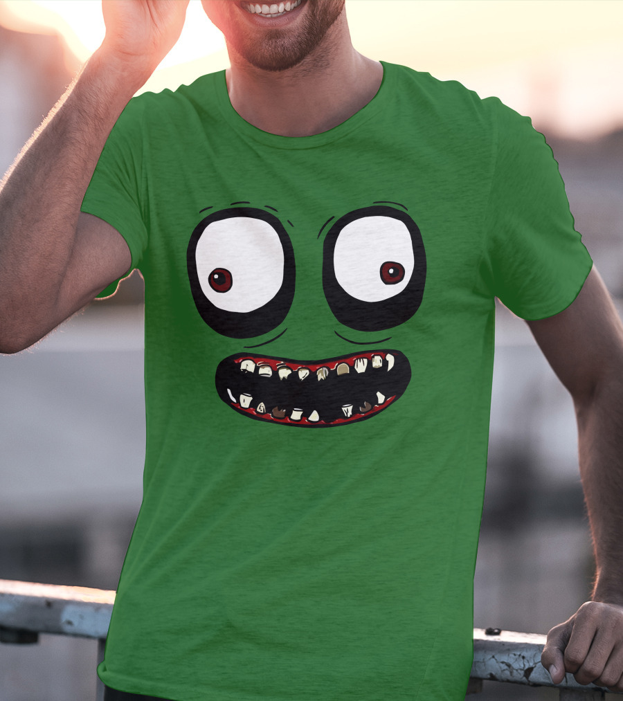 Salad Fingers Creepy Cartoon Eyes And Teeth Merch T-Shirt