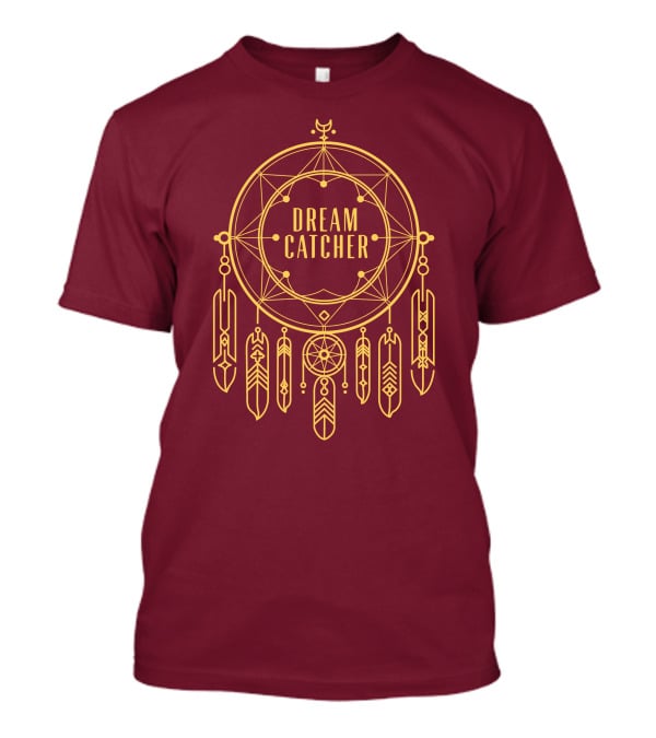 Dreamcatcher Merch Dream Catcher Geometric Feather T-Shirt