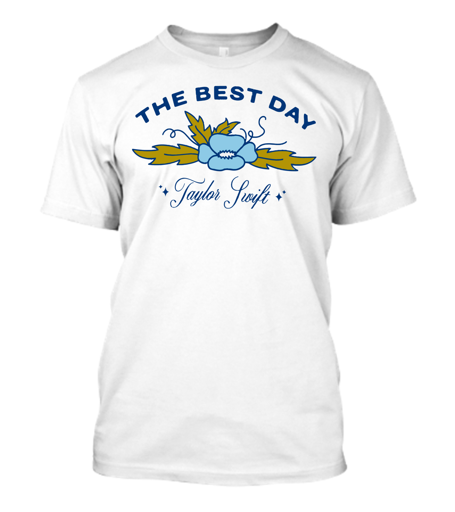 The Best Day Taylor Swift Blue Flower T-Shirt