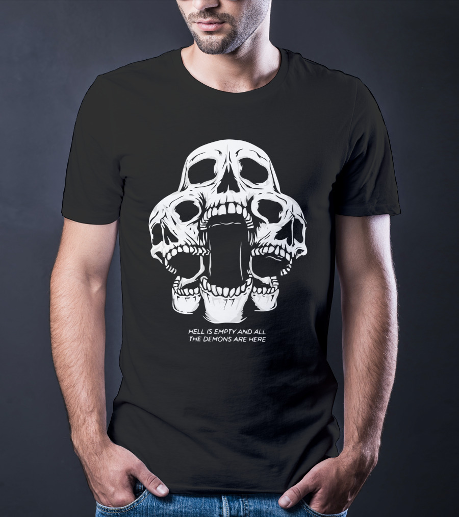 Kai Wachi Merch Skull Team Hell Is Empty And All The Demons Are Here T-Shirt