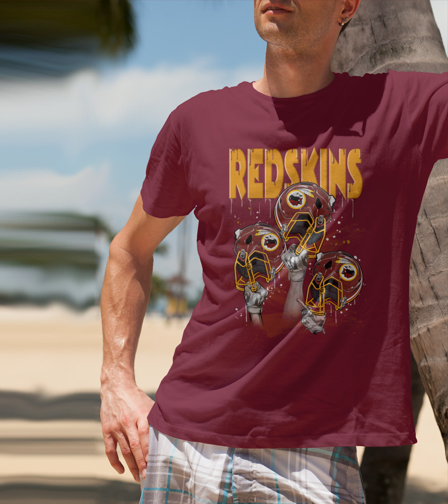 Redskins Helmets And Raised Fists T-Shirt