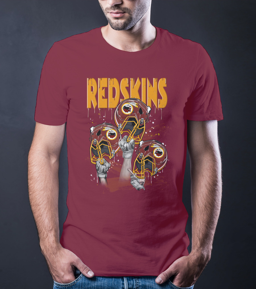 Redskins Helmets And Raised Fists T-Shirt