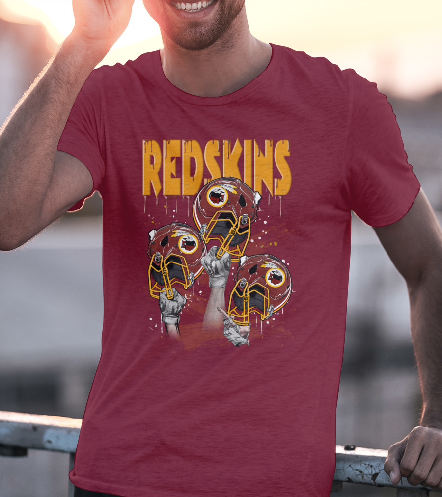 Redskins Helmets And Raised Fists T-Shirt