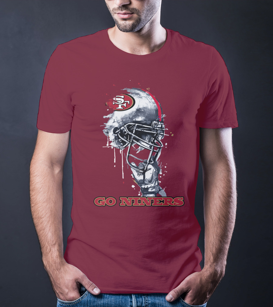 Go Niners Sf49ers Helmet T-Shirt