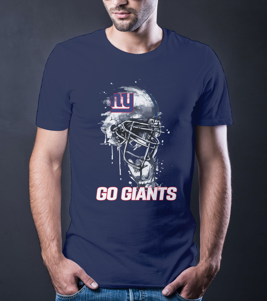 Ny Giants Football Helmet Go Giants T-Shirt