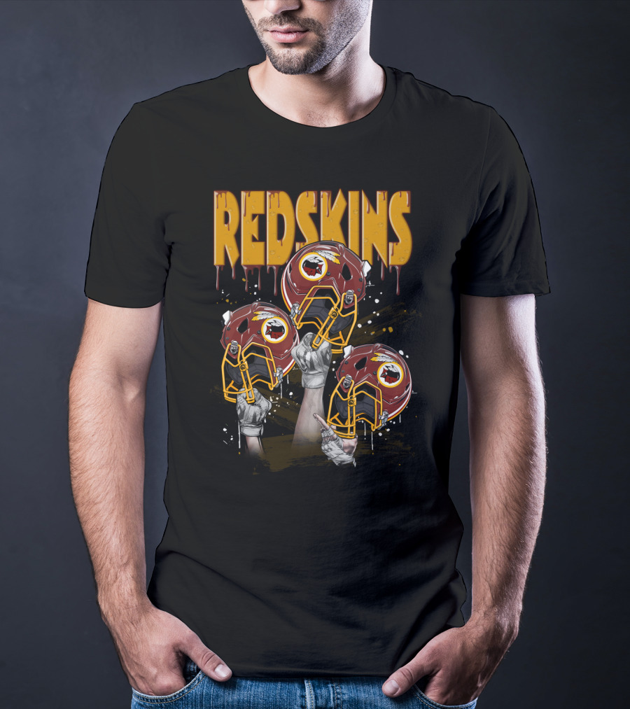 Redskins Football Helmets Elevated By Fans T-Shirt