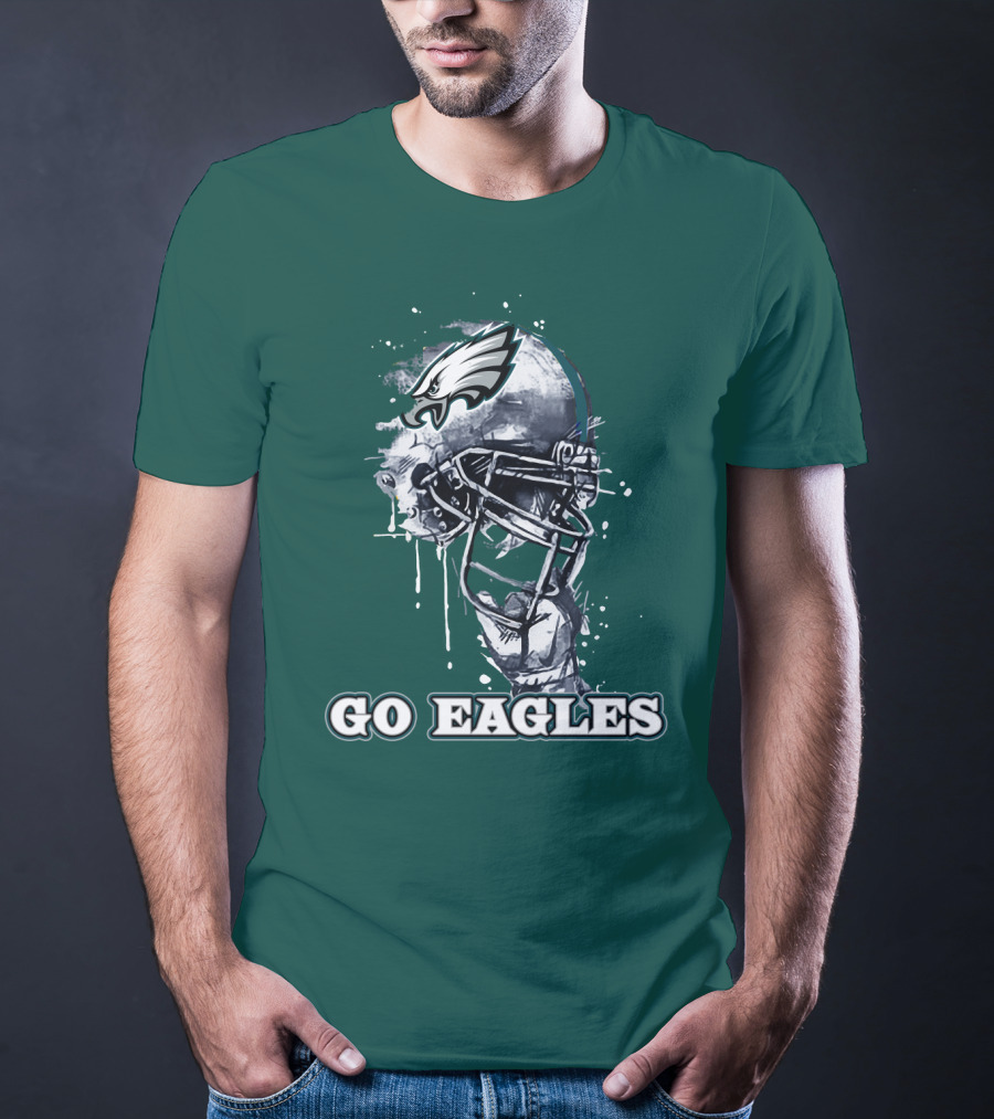 Philadelphia Eagles Helmet Go Eagles T-Shirt