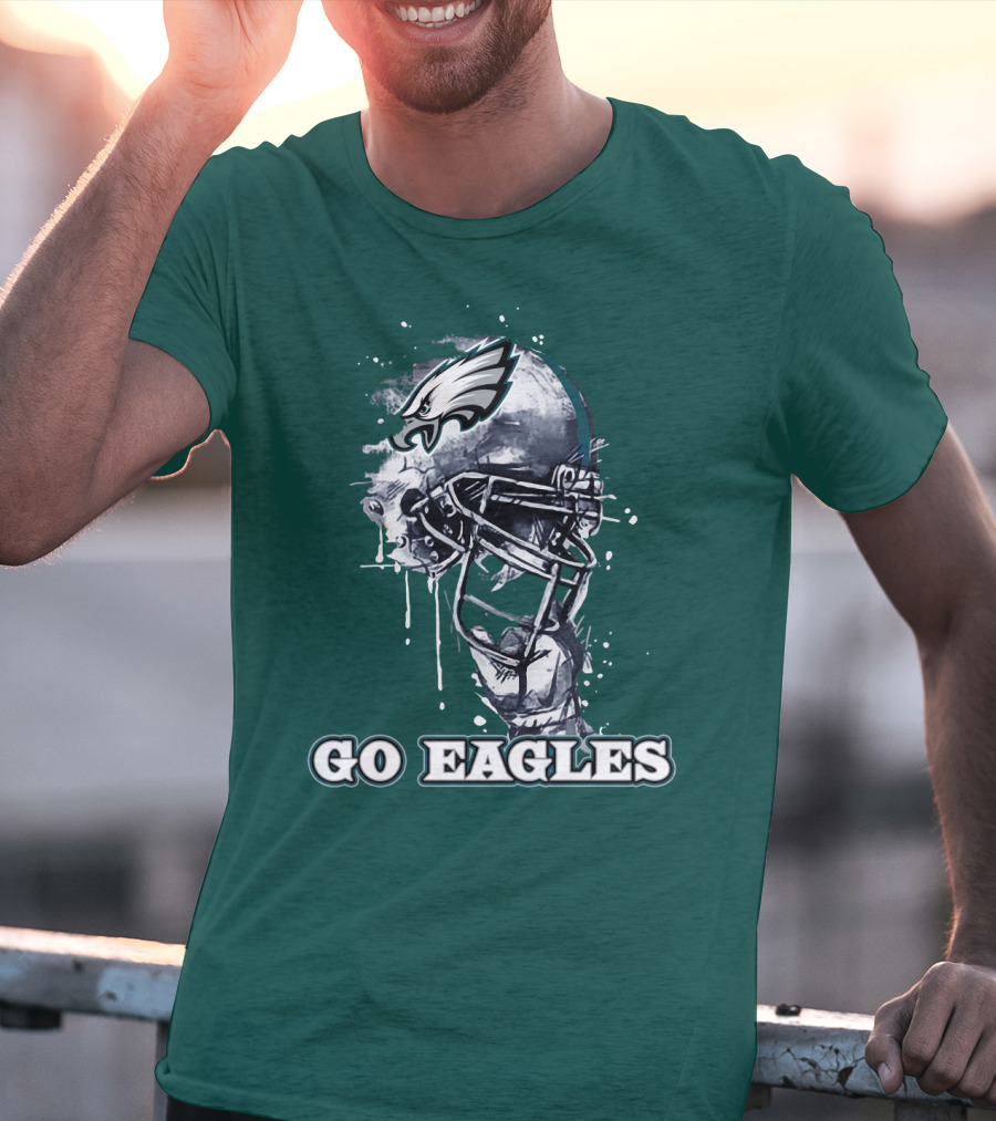 Philadelphia Eagles Helmet Go Eagles T-Shirt