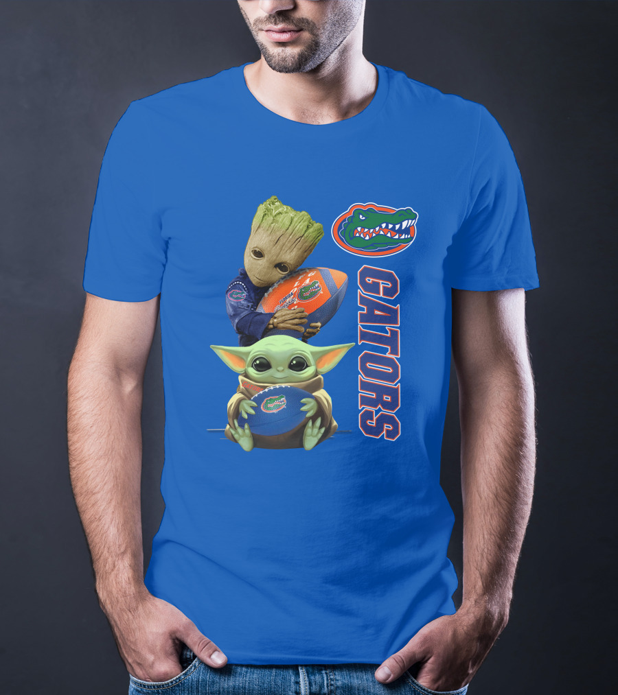 Gators Football Baby Alien And Tree Creature T-Shirt