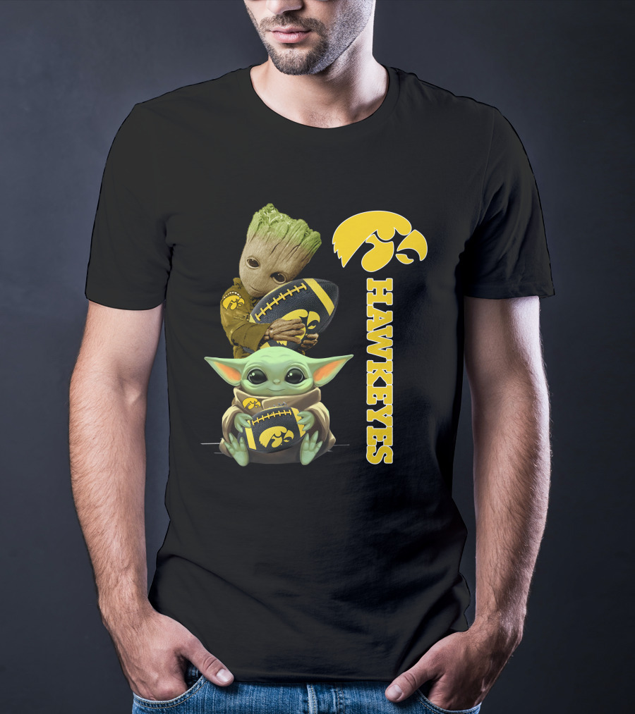 Baby Groot And Baby Yoda Hawkeyes T-Shirt