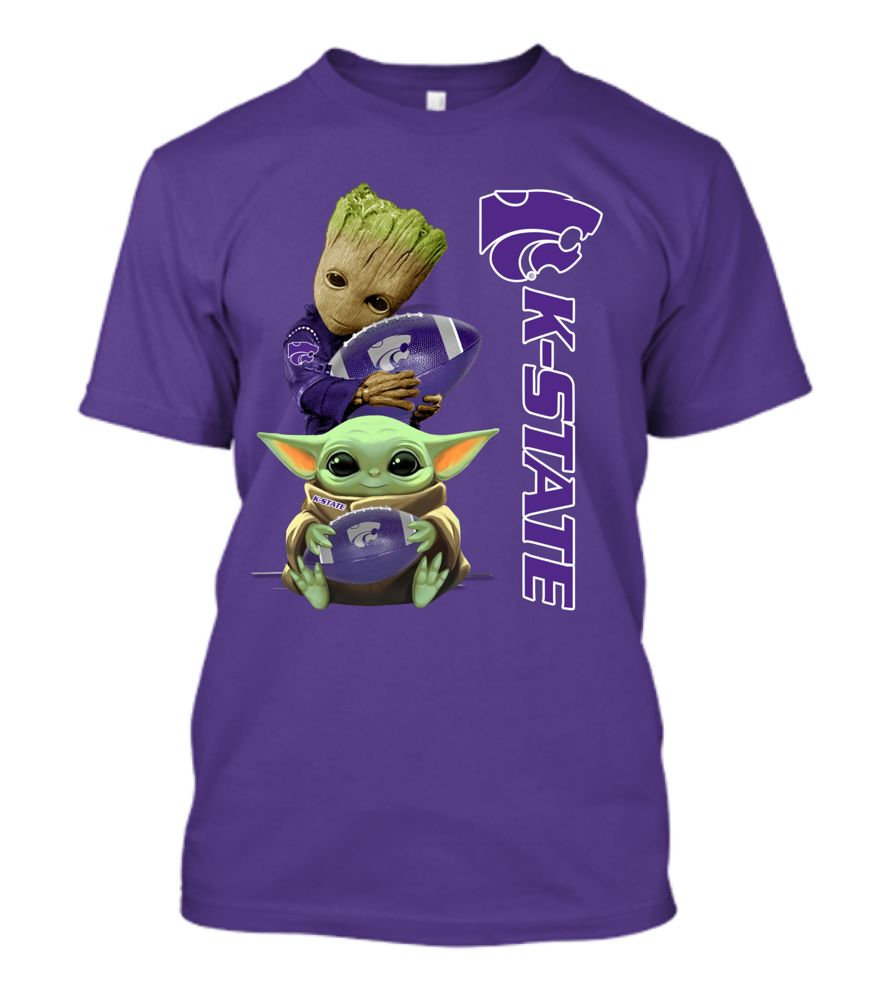 K-State Wildcats Groot Baby Yoda T-Shirt