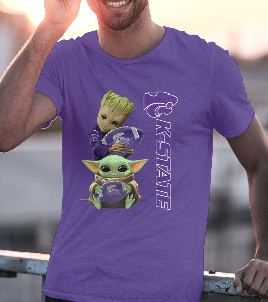 K-State Wildcats Groot Baby Yoda T-Shirt