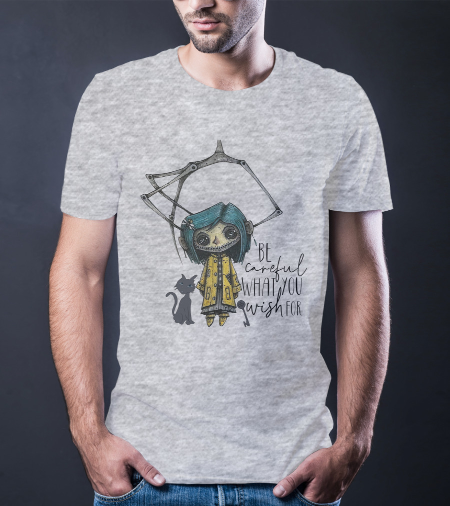 Be Careful What You Wish For Doll With Cat T-Shirt