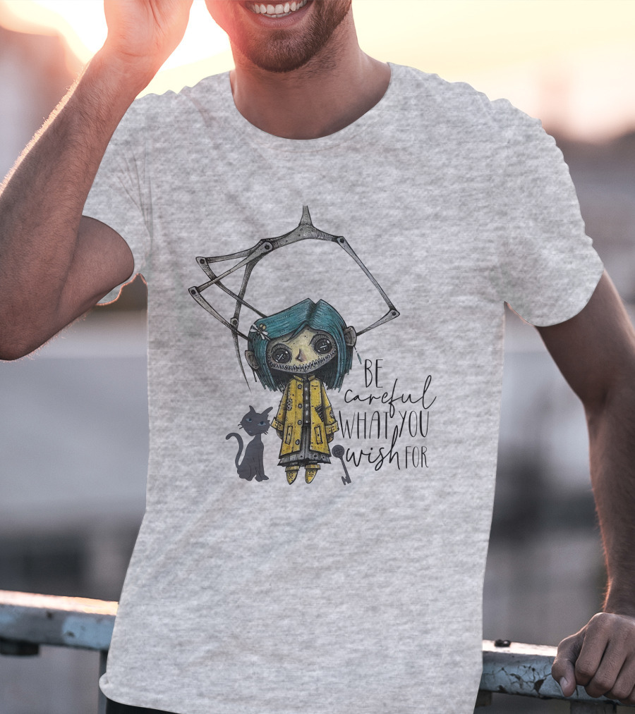 Be Careful What You Wish For Doll With Cat T-Shirt