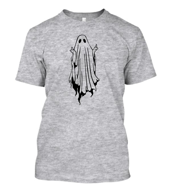 Middle Finger Ghost Gesture T-Shirt