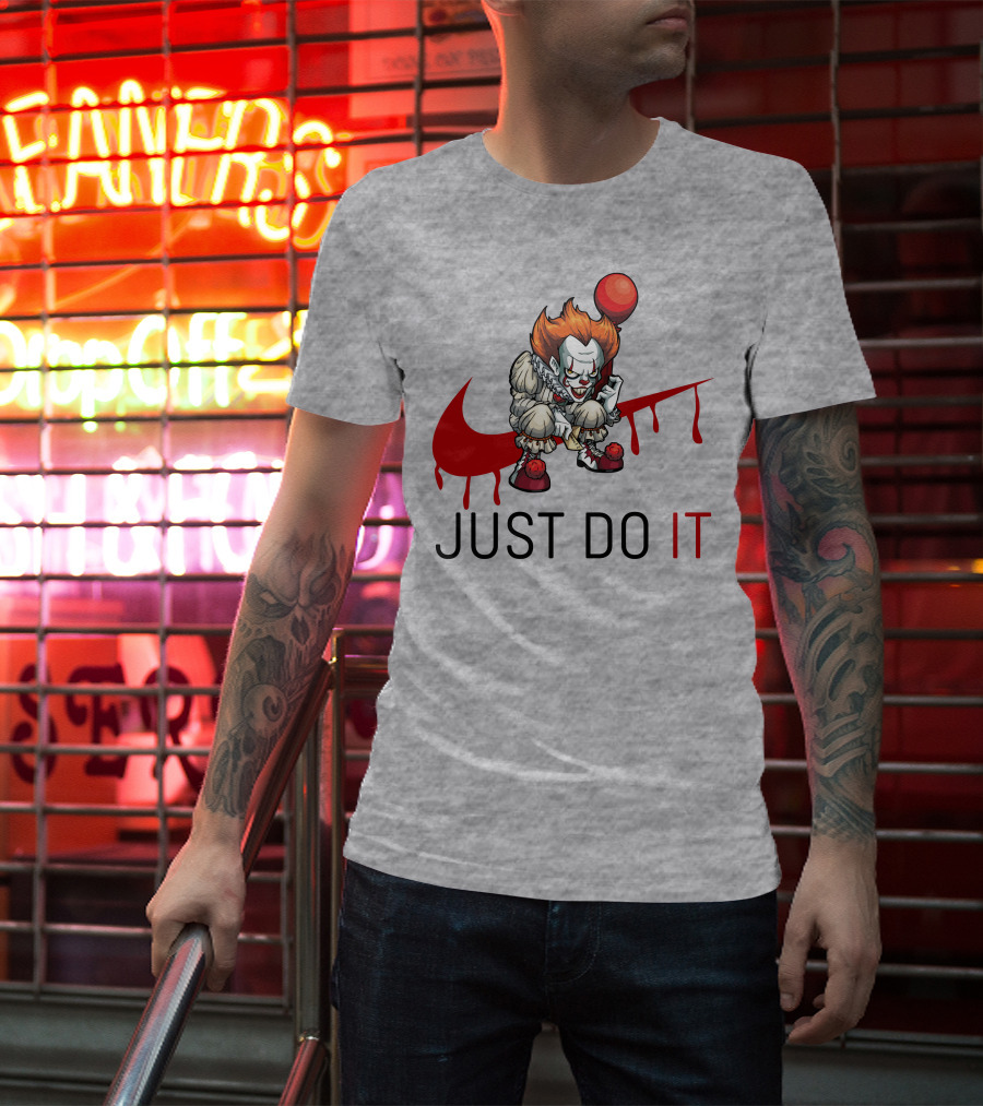 JUST DO IT Halloween Pennywise Balloon T-Shirt