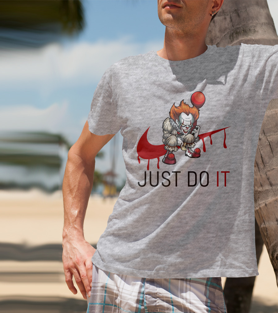 JUST DO IT Halloween Pennywise Balloon T-Shirt
