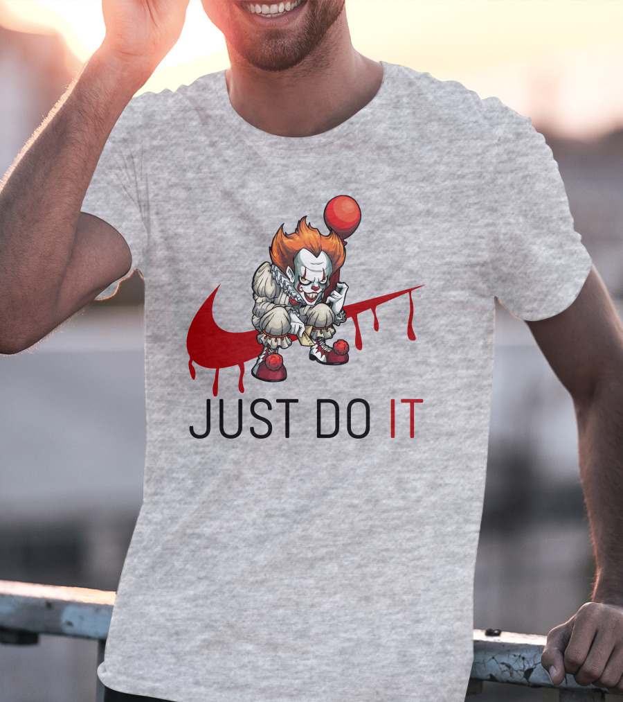 JUST DO IT Halloween Pennywise Balloon T-Shirt