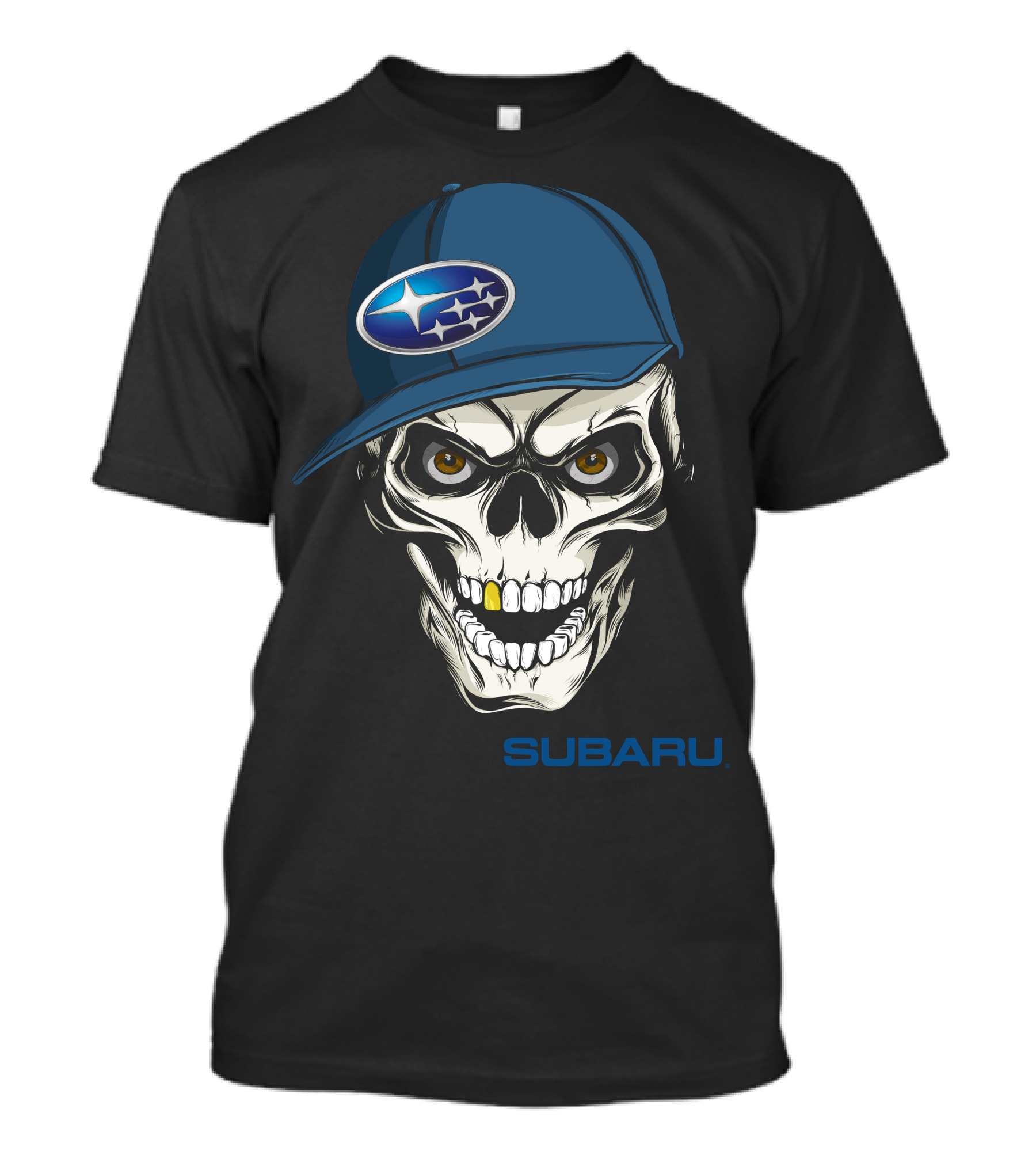SUBARU Skull With Cap T-Shirt