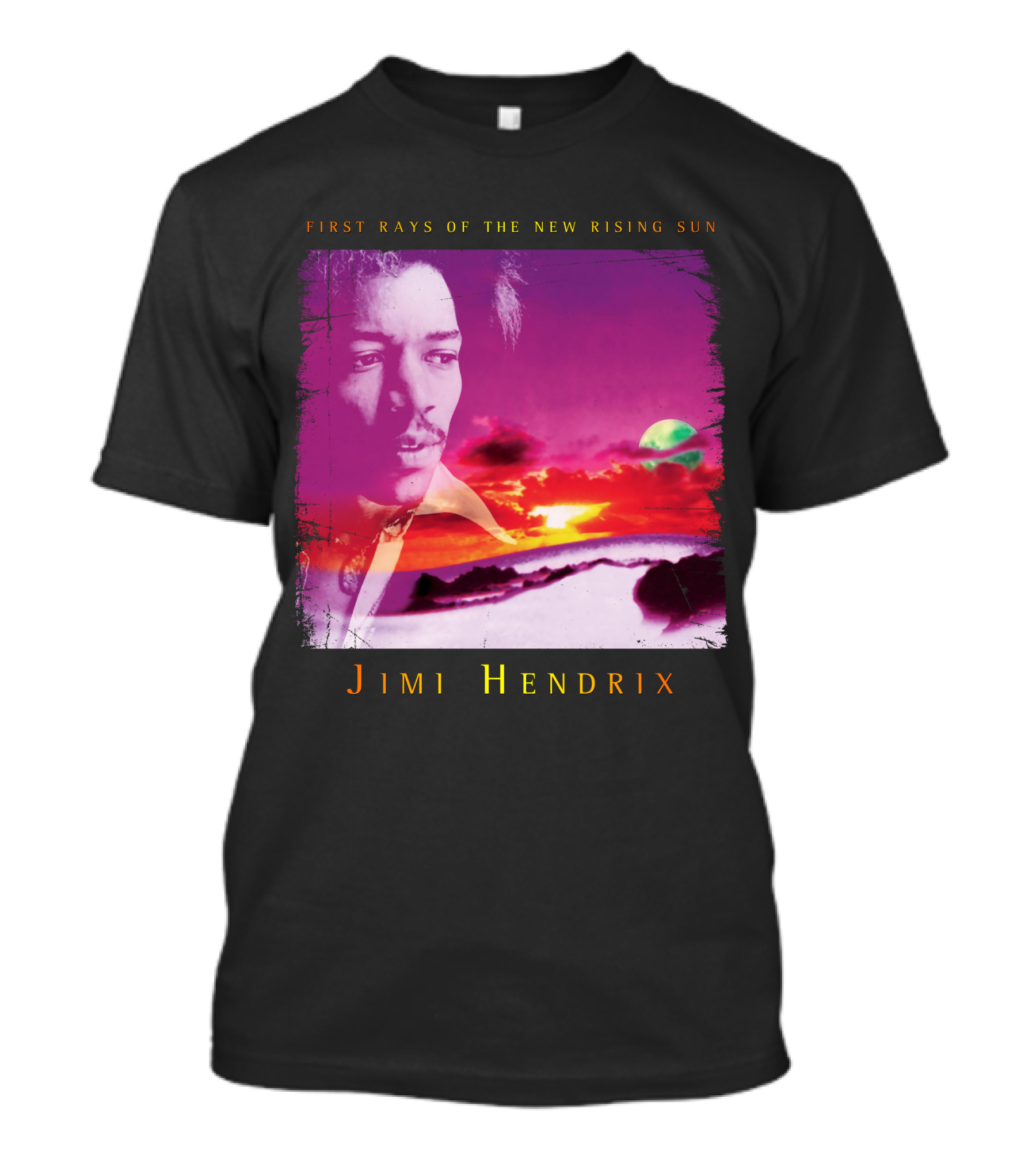 Jimi Hendrix First Rays Of The New Rising Sun Sunset T-Shirt