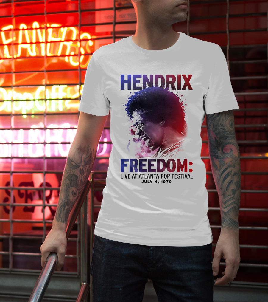 HENDRIX FREEDOM LIVE AT ATLANTA POP FESTIVAL JULY 4 1970 T-Shirt