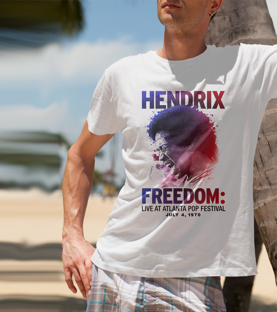 HENDRIX FREEDOM LIVE AT ATLANTA POP FESTIVAL JULY 4 1970 T-Shirt