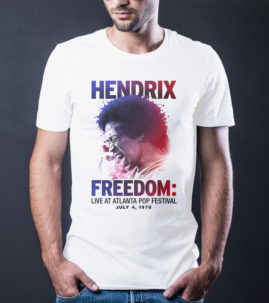 HENDRIX FREEDOM LIVE AT ATLANTA POP FESTIVAL JULY 4 1970 T-Shirt