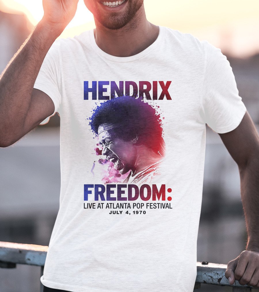 HENDRIX FREEDOM LIVE AT ATLANTA POP FESTIVAL JULY 4 1970 T-Shirt