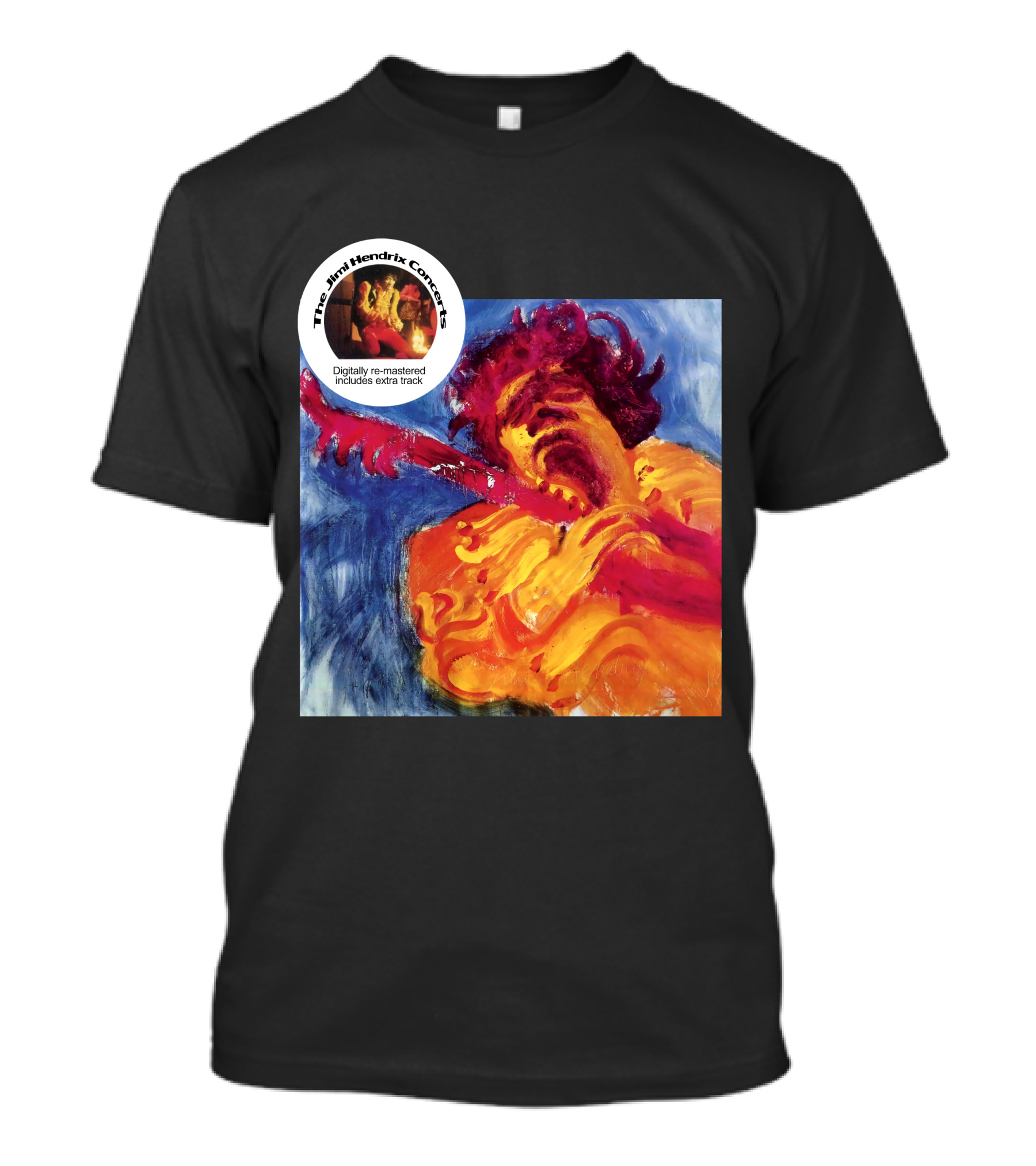 The Jimi Hendrix Concerts Digitally Re-Mastered Includes Extra Track T-Shirt