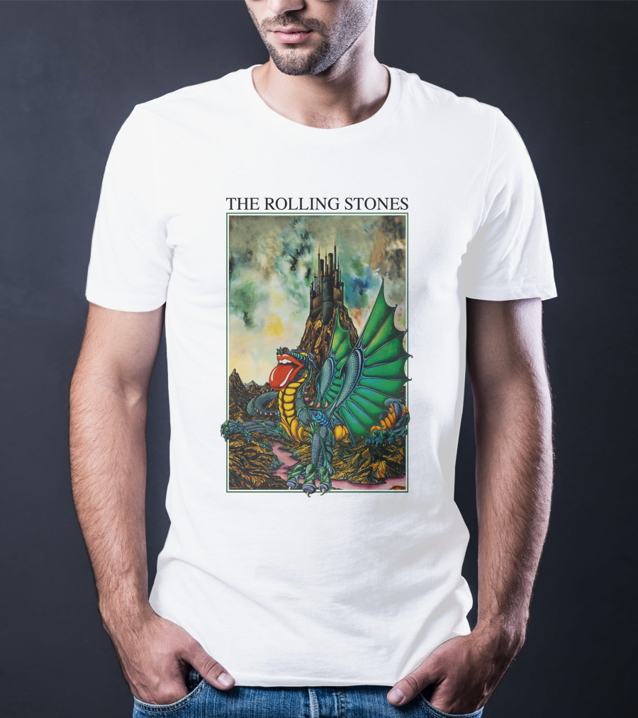 The Rolling Stones Dragon And Castle Scene T-Shirt