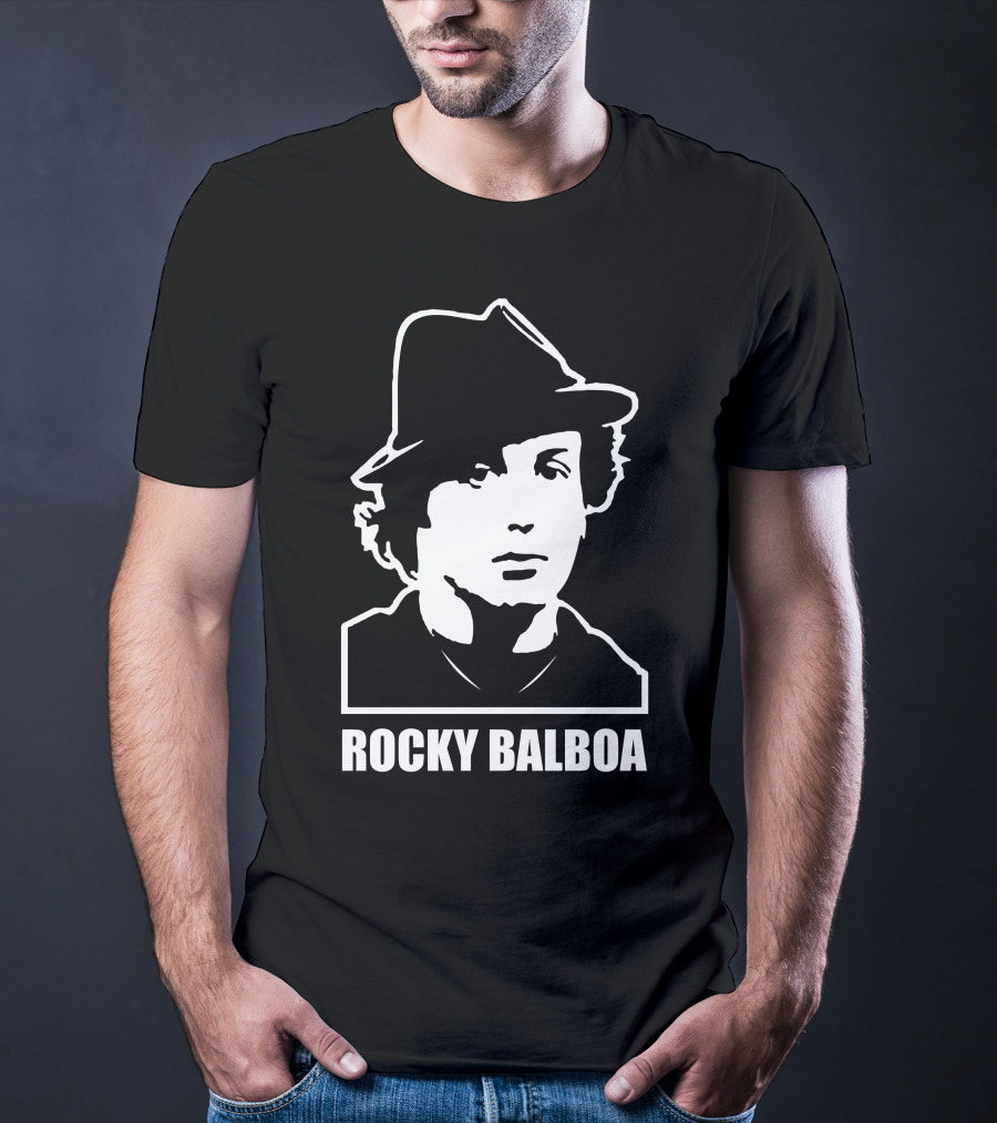 Rocky Balboa Iconic Boxing Legend With Hat T-Shirt