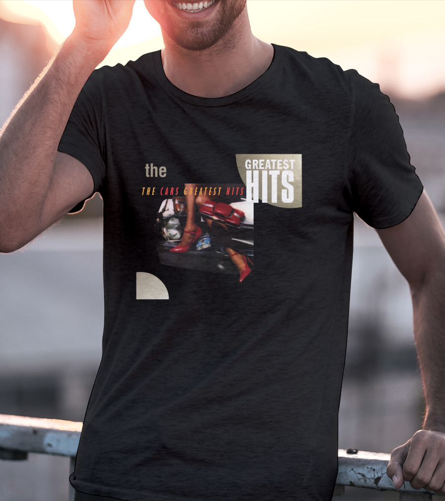 The Cars Greatest Hits Album Cover Retro T-Shirt