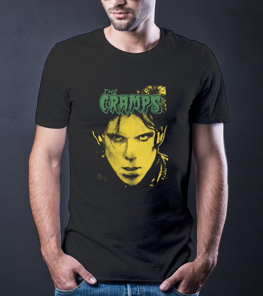 The Cramps Lux Interior Yellow Face T-Shirt