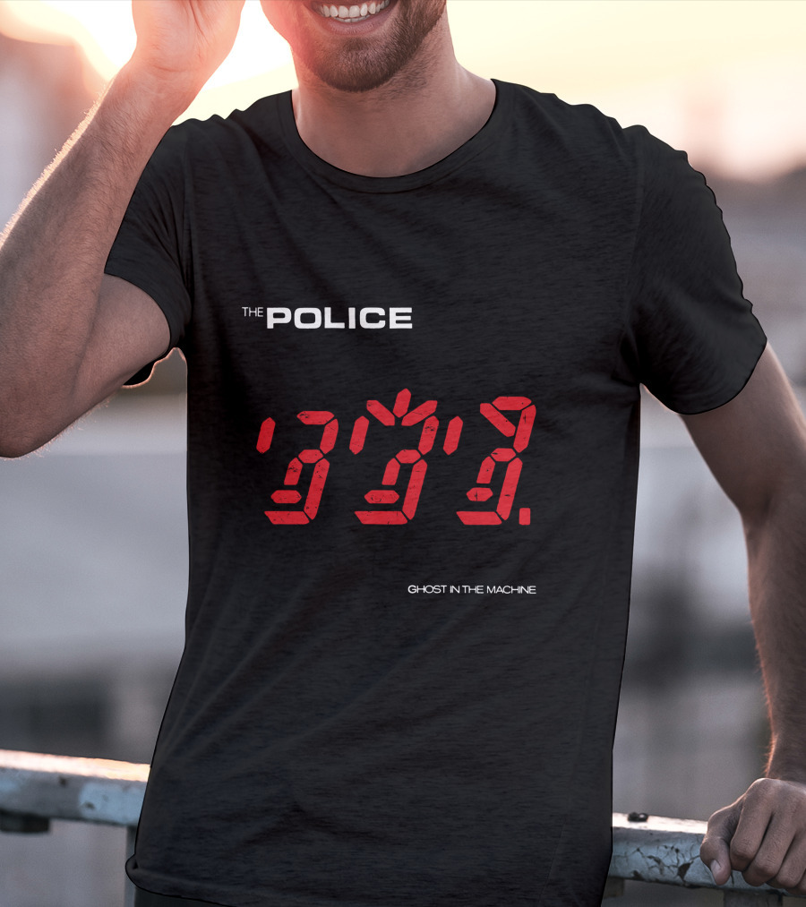 The Police Ghost In The Machine Digital Clock Display T-Shirt