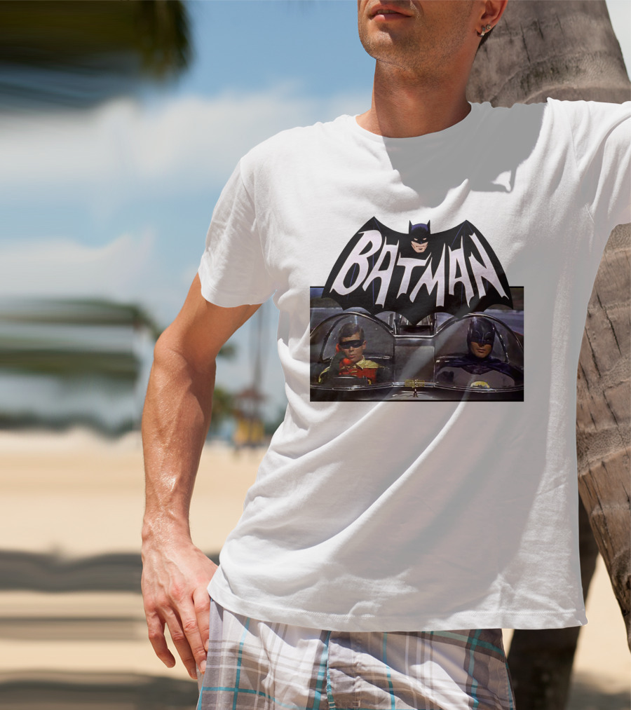 Batman TV Series Batmobile Dynamic Duo T-Shirt