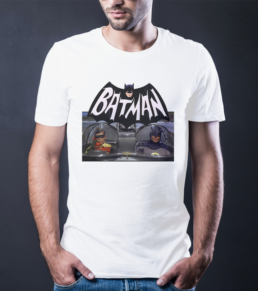 Batman TV Series Batmobile Dynamic Duo T-Shirt