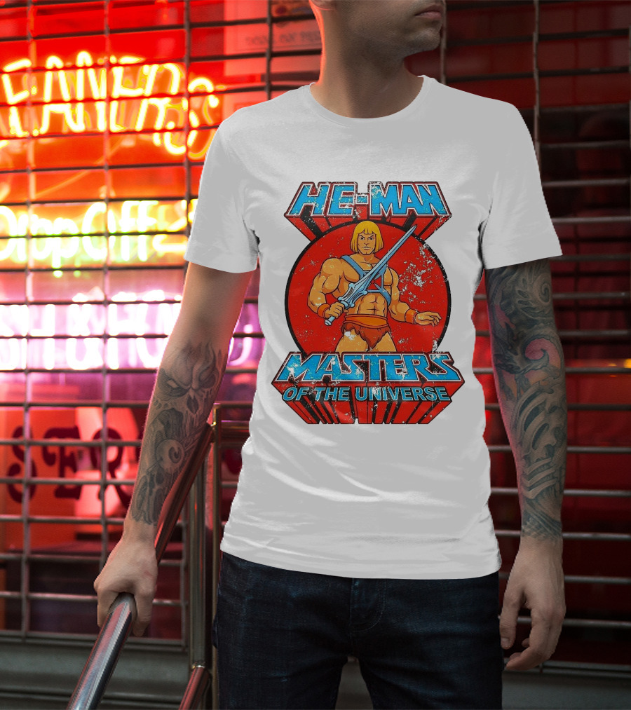 He-Man Masters Of The Universe Retro Classic Sword Iconic 80s T-Shirt