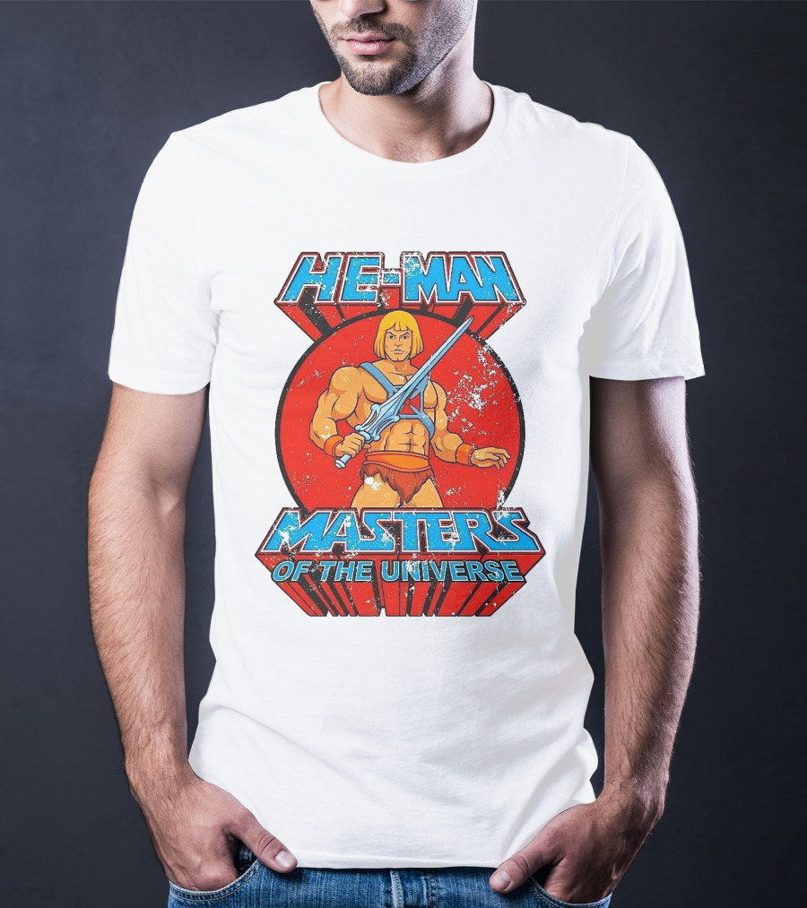 He-Man Masters Of The Universe Retro Classic Sword Iconic 80s T-Shirt