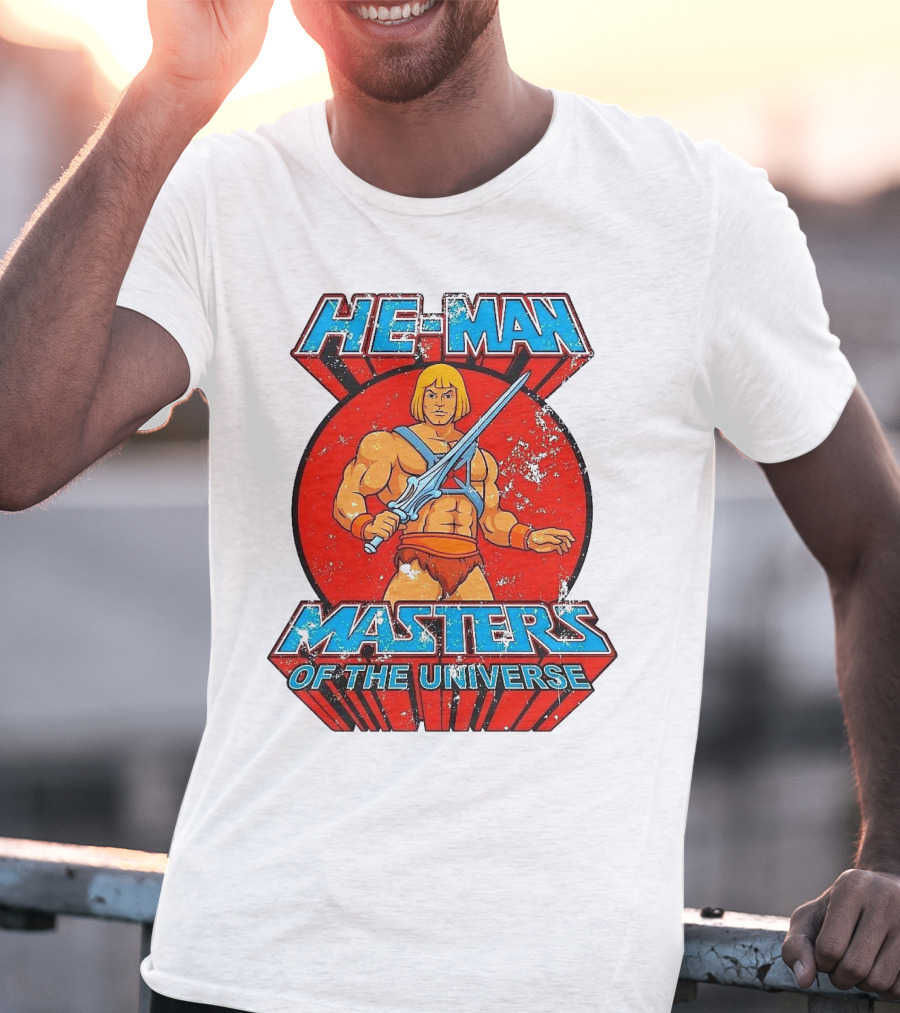 He-Man Masters Of The Universe Retro Classic Sword Iconic 80s T-Shirt