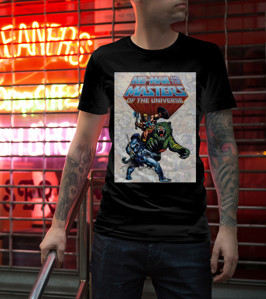 He-Man And The Masters Of The Universe Comic Style Action T-Shirt