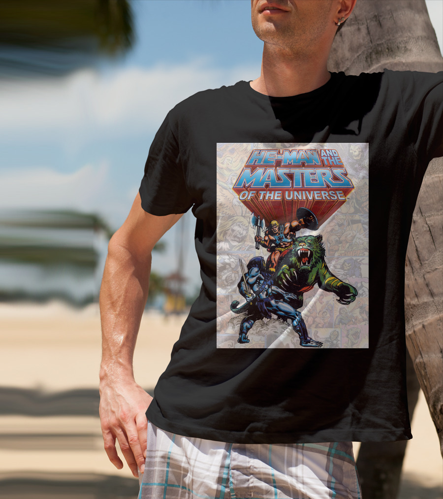 He-Man And The Masters Of The Universe Comic Style Action T-Shirt