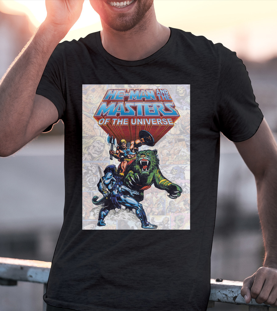 He-Man And The Masters Of The Universe Comic Style Action T-Shirt