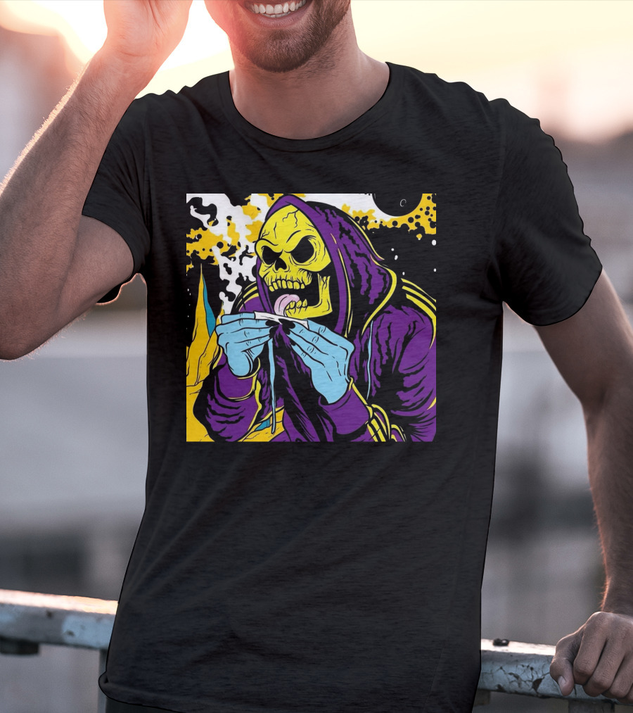 Skeletor Rolling Hoodie Masters Of The Universe 80s Retro Style Cartoon T-Shirt