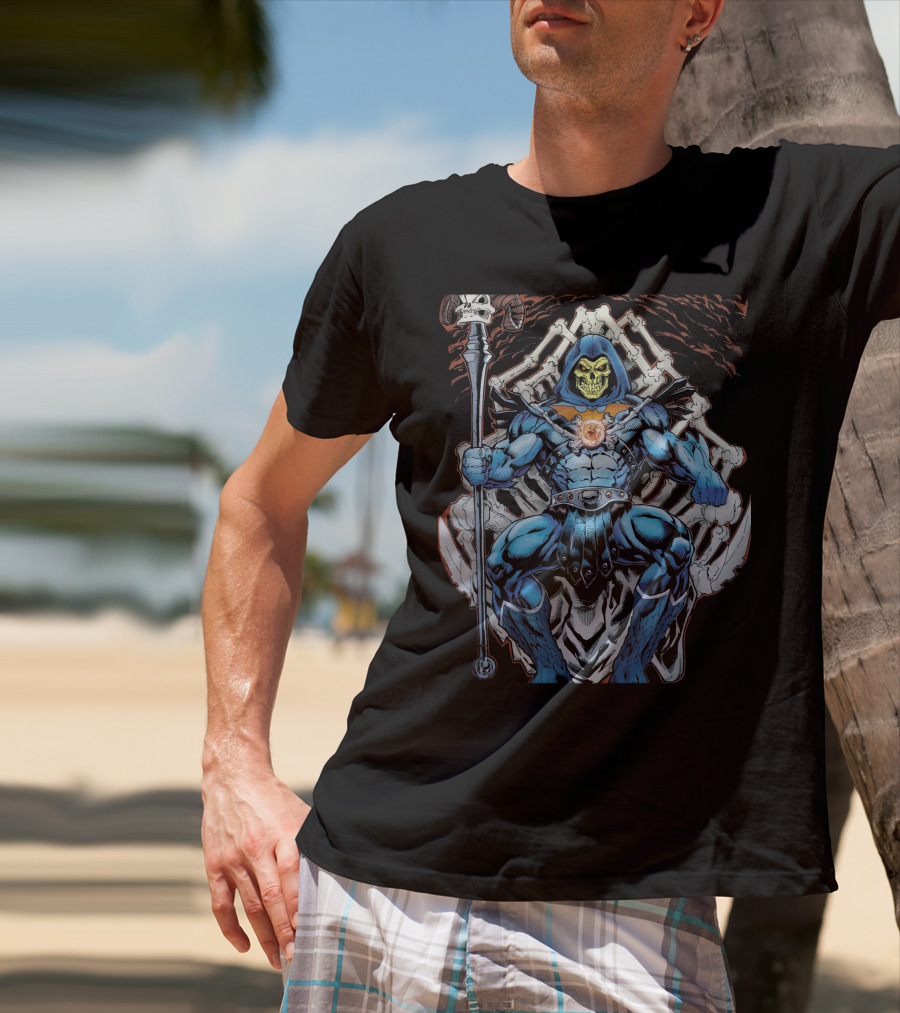 Skeletor Throne Masters Of The Universe Vintage Fan T-Shirt