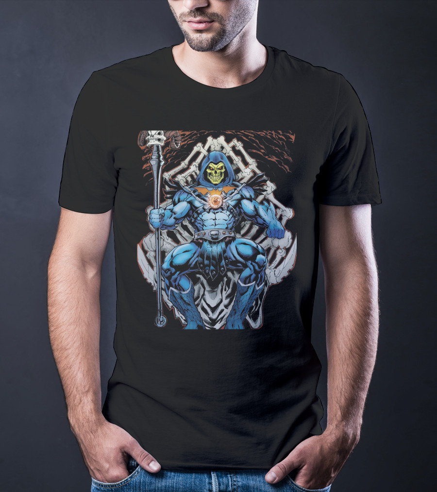 Skeletor Throne Masters Of The Universe Vintage Fan T-Shirt